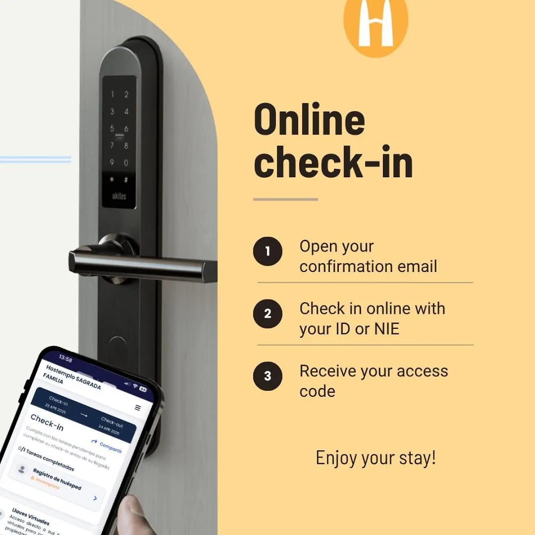 Hotel Hostemplo Sagrada Familia Barcelona Španělsko